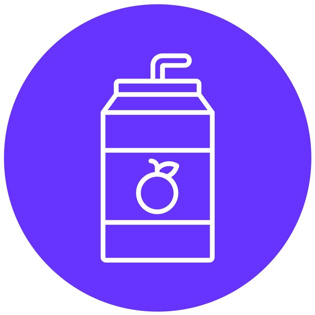 Estilo de icono de jugo de diseño vectorial