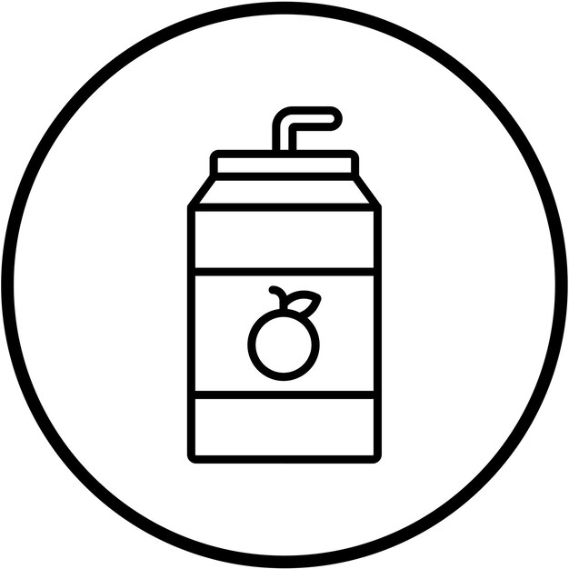 Estilo de icono de jugo de diseño vectorial