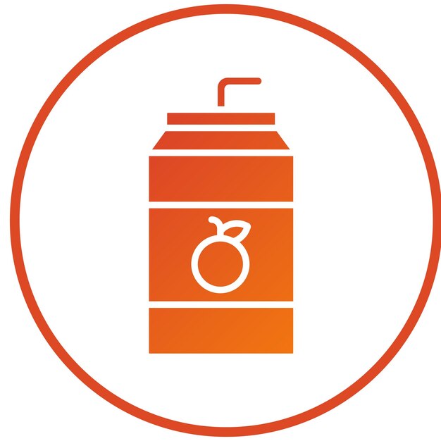Estilo de icono de jugo de diseño vectorial