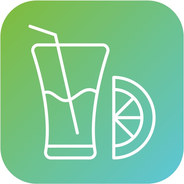 Estilo del icono del jugo