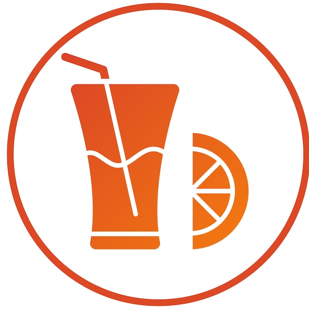 Estilo del icono del jugo