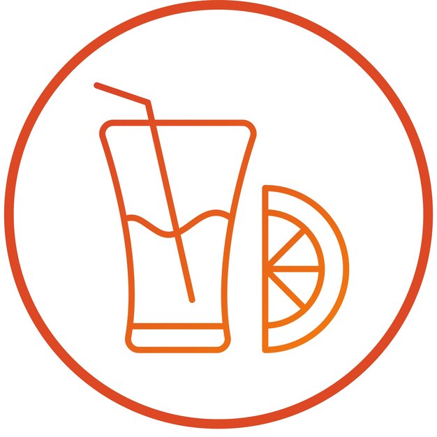 Vector estilo del icono del jugo