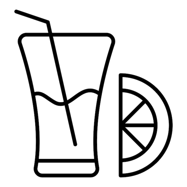 Estilo del icono del jugo