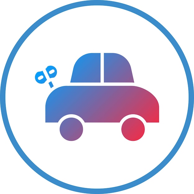 Estilo de icono de juguete de automóvil de diseño vectorial