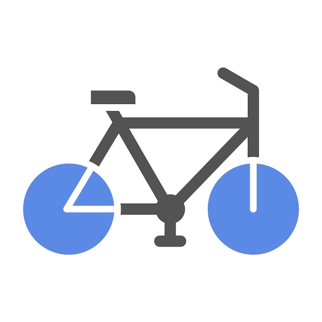 Estilo de icono de juguete de bicicleta de diseño vectorial