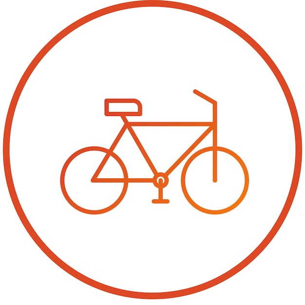 Estilo de icono de juguete de bicicleta de diseño vectorial