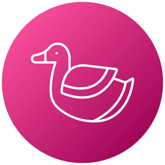 Estilo del icono de juguete del pato