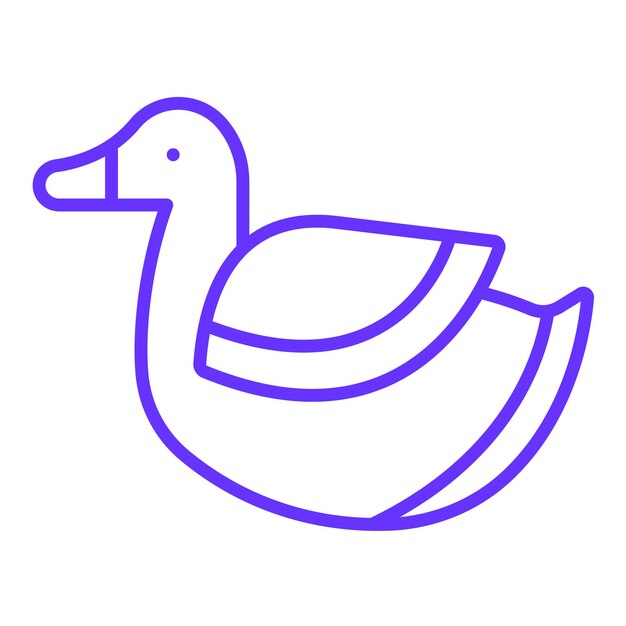 Estilo del icono de juguete del pato