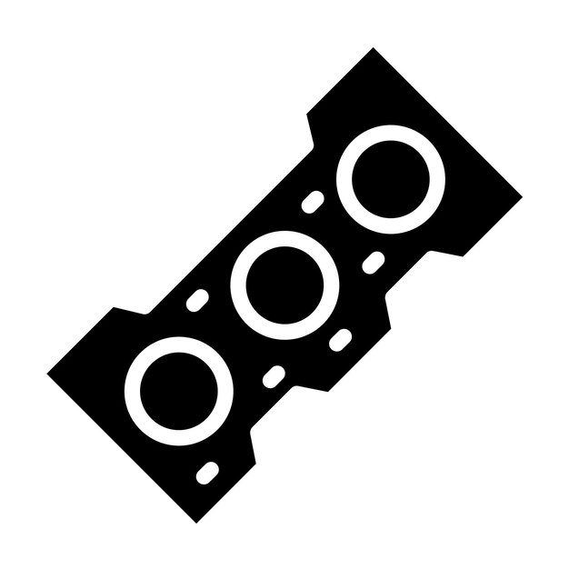Estilo del icono de la junta de la cabeza de diseño vectorial