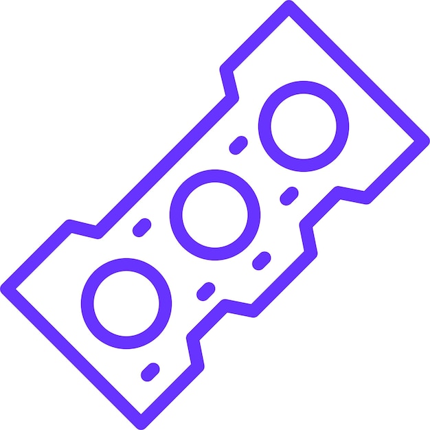 Estilo del icono de la junta de la cabeza de diseño vectorial