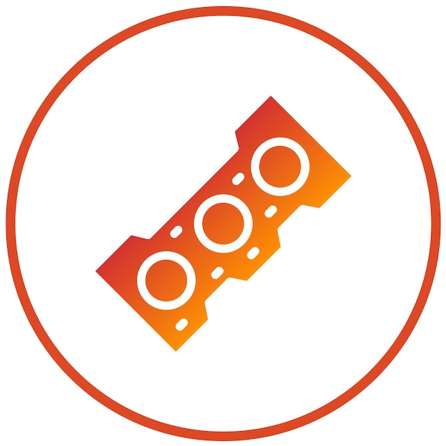 Estilo del icono de la junta de la cabeza de diseño vectorial
