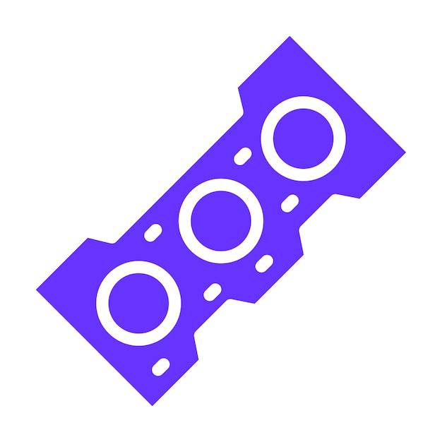 Estilo del icono de la junta de la cabeza de diseño vectorial