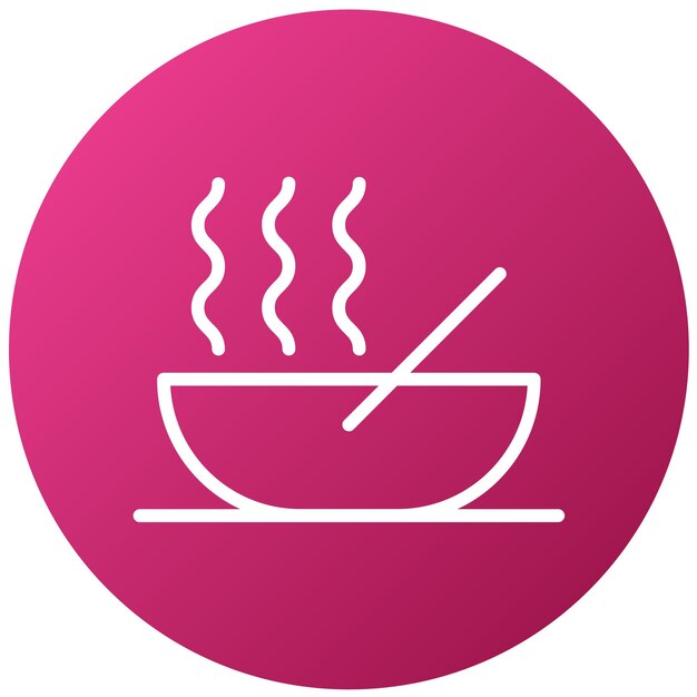 Estilo del icono del kit de comida de diseño vectorial