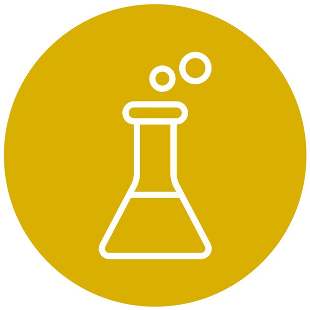 Estilo del icono del laboratorio de diseño vectorial de biología