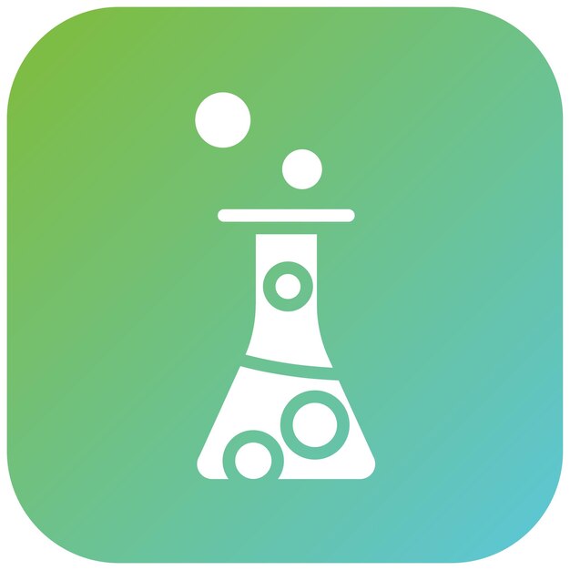 Estilo del icono del laboratorio de diseño vectorial