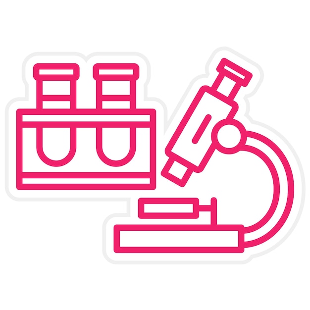 Estilo de icono del laboratorio de diseño vectorial