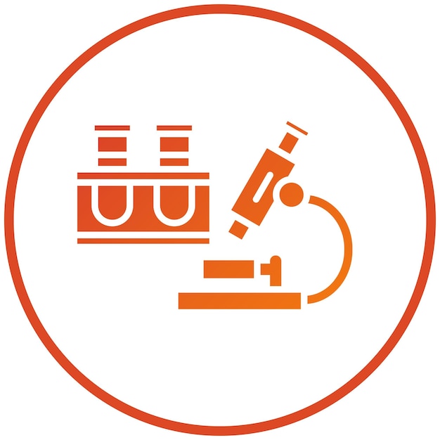 Estilo de icono del laboratorio de diseño vectorial