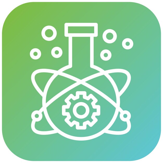 Estilo del icono del laboratorio de innovación de diseño vectorial