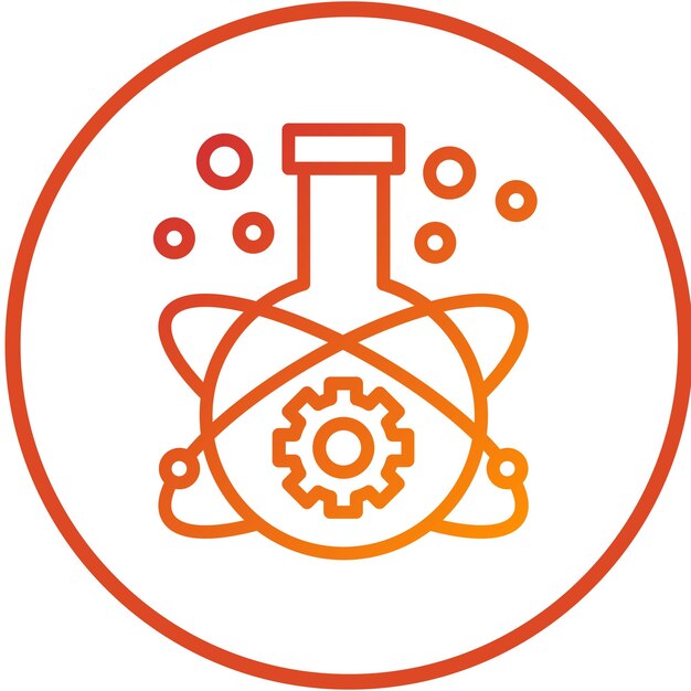 Estilo del icono del laboratorio de innovación de diseño vectorial