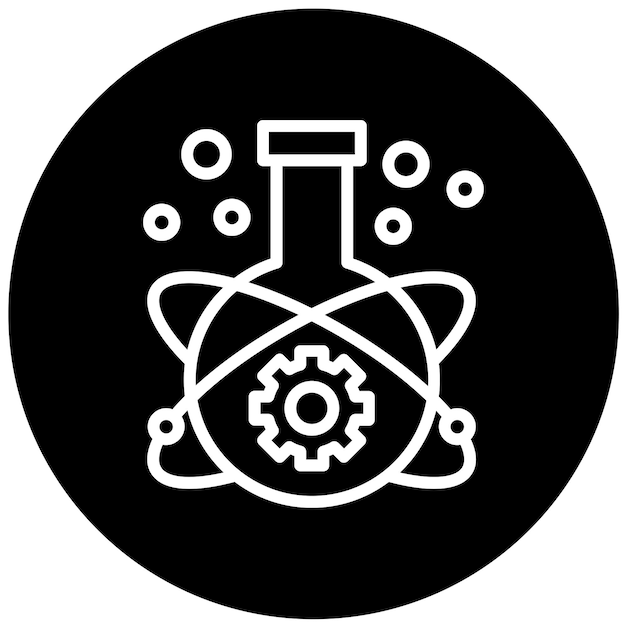 Estilo del icono del laboratorio de innovación de diseño vectorial