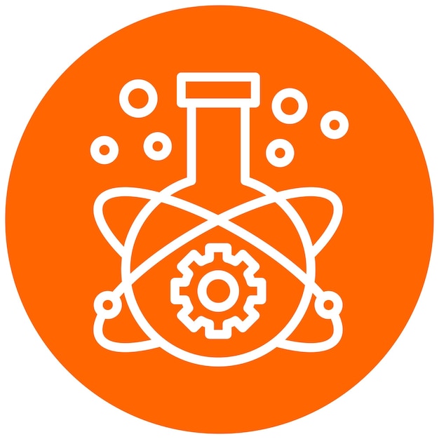 Estilo del icono del laboratorio de innovación de diseño vectorial