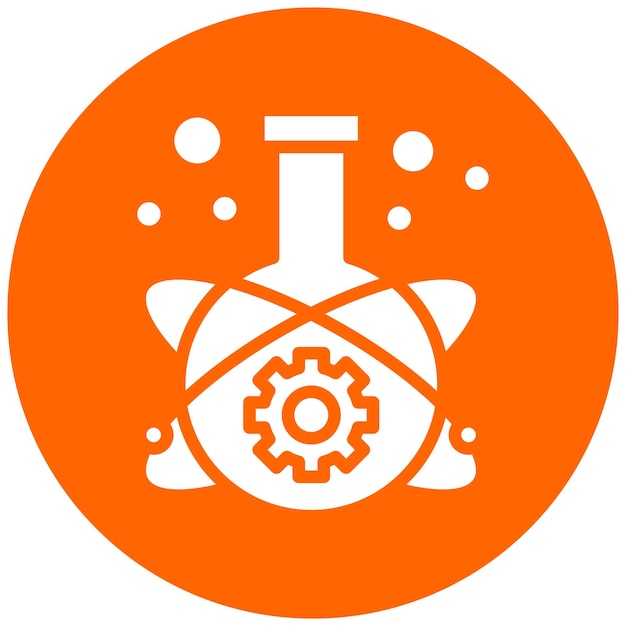 Estilo del icono del laboratorio de innovación de diseño vectorial