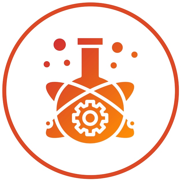 Estilo del icono del laboratorio de innovación de diseño vectorial