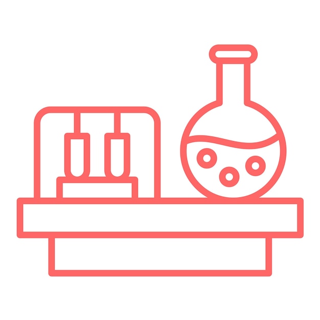 Estilo del icono del laboratorio químico de diseño vectorial
