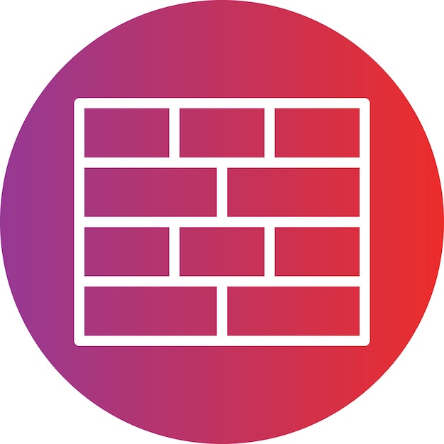 Estilo de icono de ladrillo de diseño vectorial