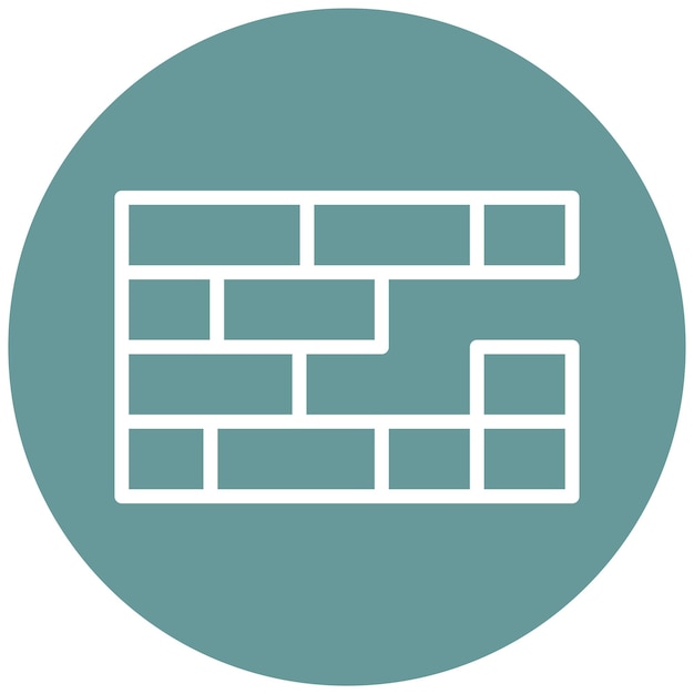 Estilo de icono de ladrillo de diseño vectorial