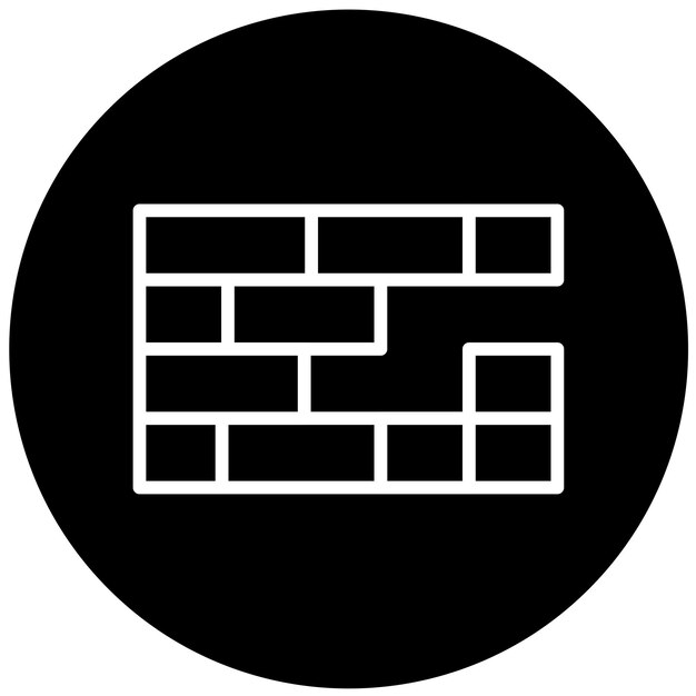 Estilo de icono de ladrillo de diseño vectorial