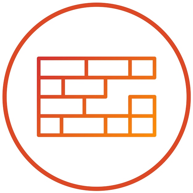 Estilo de icono de ladrillo de diseño vectorial