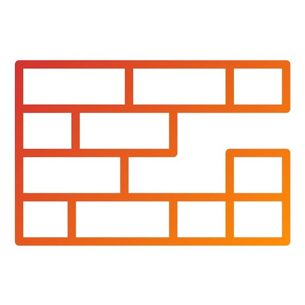 Estilo de icono de ladrillo de diseño vectorial