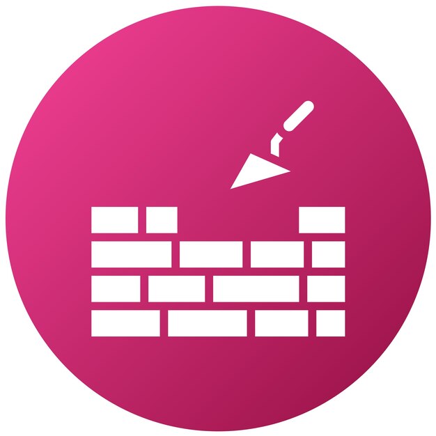 Estilo de icono de ladrillo de diseño vectorial