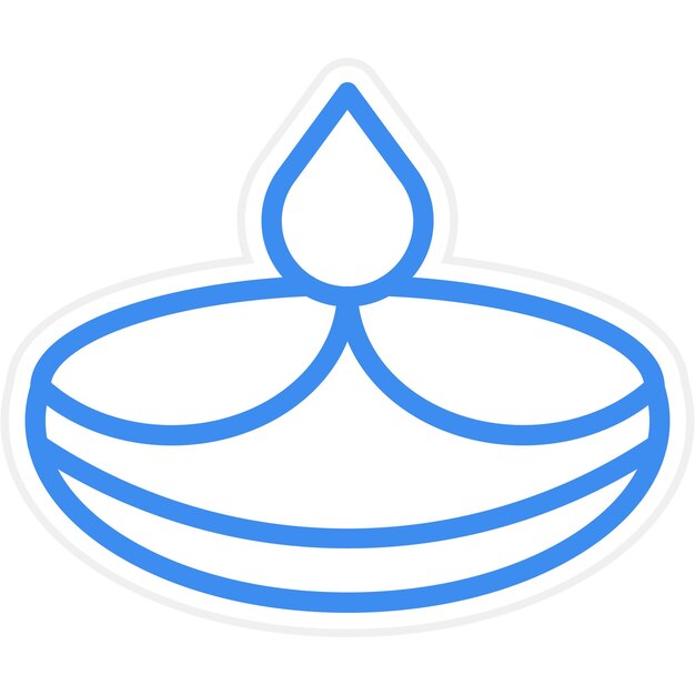 Estilo del icono de la lámpara de aceite de diseño vectorial