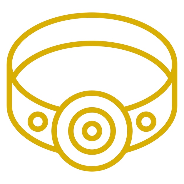 Estilo del icono de la lámpara de cabeza