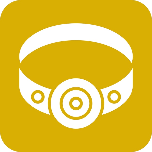 Estilo del icono de la lámpara de cabeza