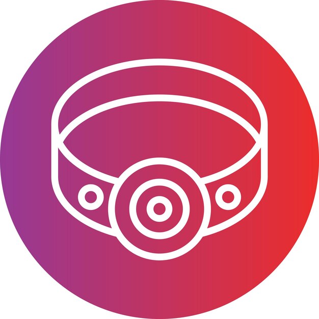 Estilo del icono de la lámpara de cabeza