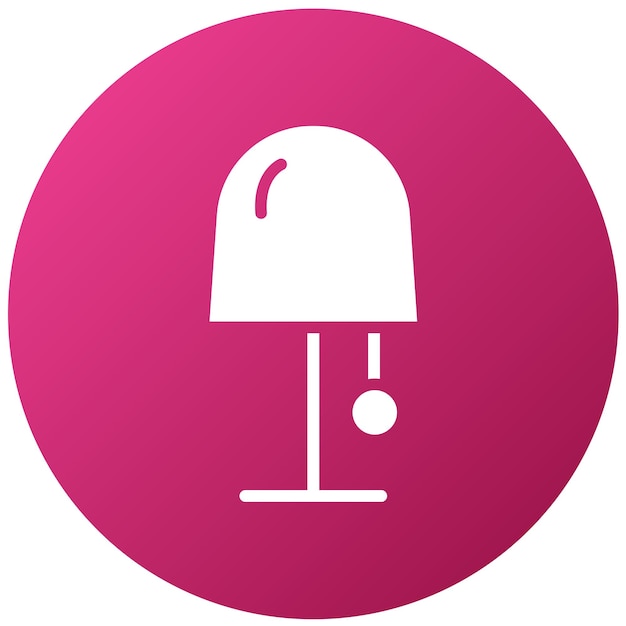 Estilo del icono de la lámpara de diseño vectorial