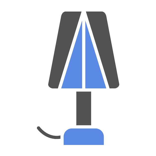 Estilo del icono de la lámpara de diseño vectorial