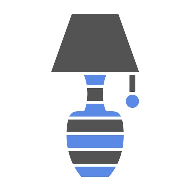 Estilo del icono de la lámpara de diseño vectorial
