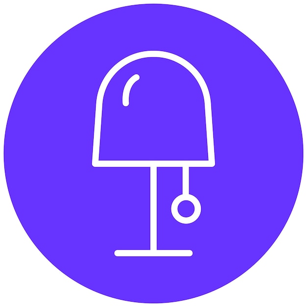 Estilo del icono de la lámpara de diseño vectorial