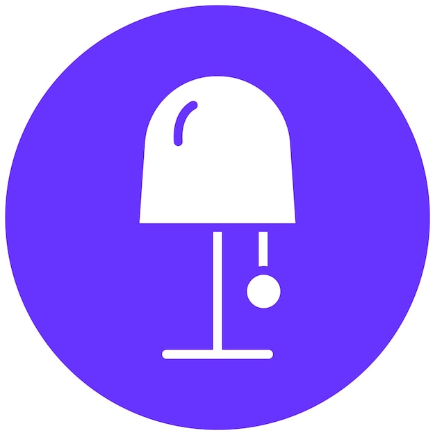 Estilo del icono de la lámpara de diseño vectorial