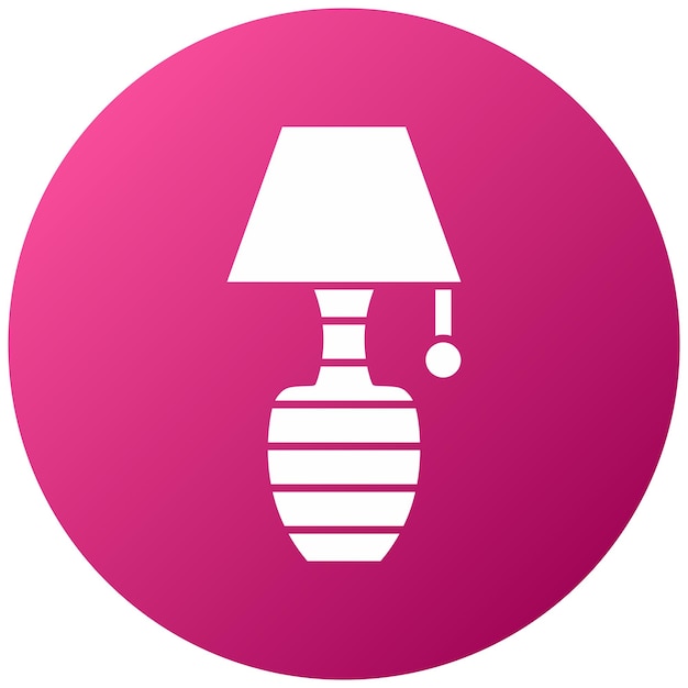 Estilo del icono de la lámpara de diseño vectorial