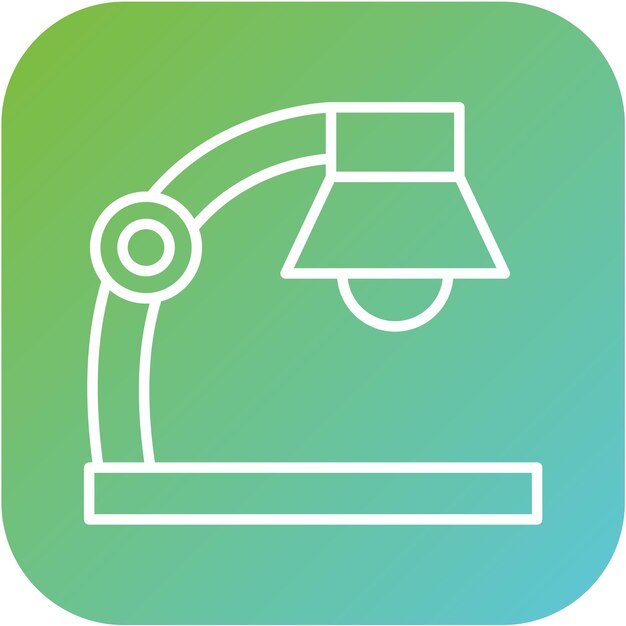 Estilo del icono de la lámpara de escritorio