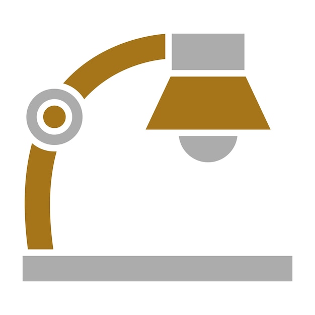Estilo del icono de la lámpara de escritorio