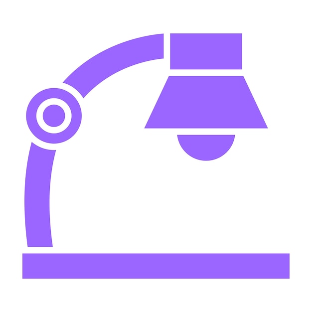 Estilo del icono de la lámpara de escritorio