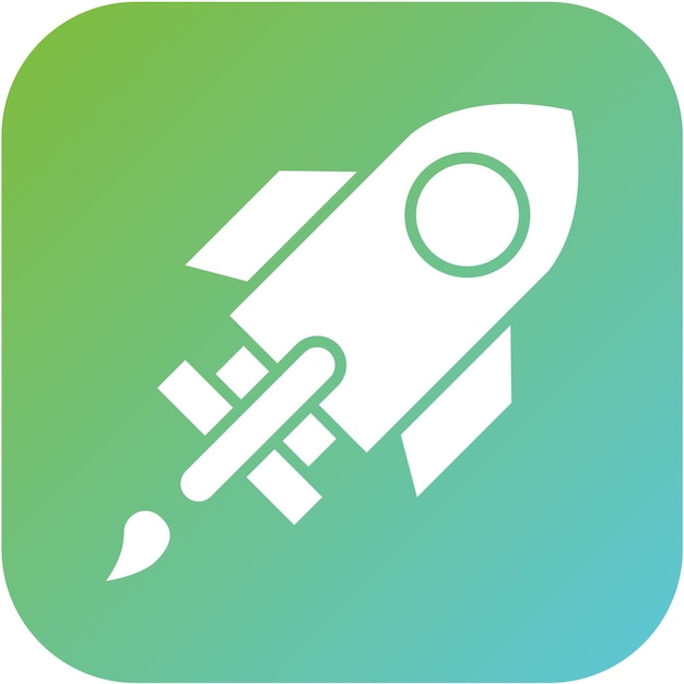 Estilo del icono de lanzamiento del diseño vectorial