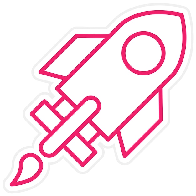 Estilo del icono de lanzamiento del diseño vectorial