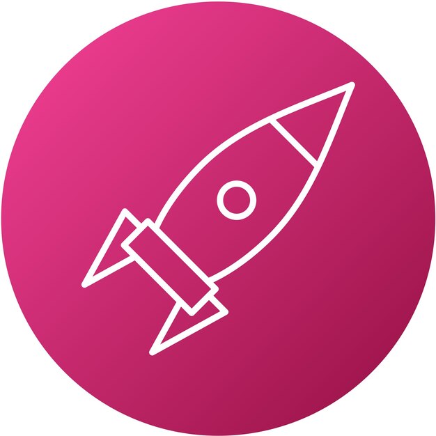 Estilo del icono de lanzamiento del diseño vectorial